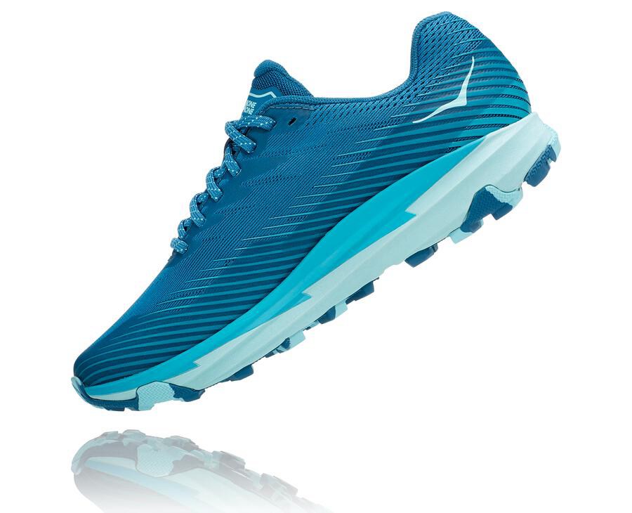 Hoka One One Trainers Womens Blue - Torrent 2 - 08536RJDL